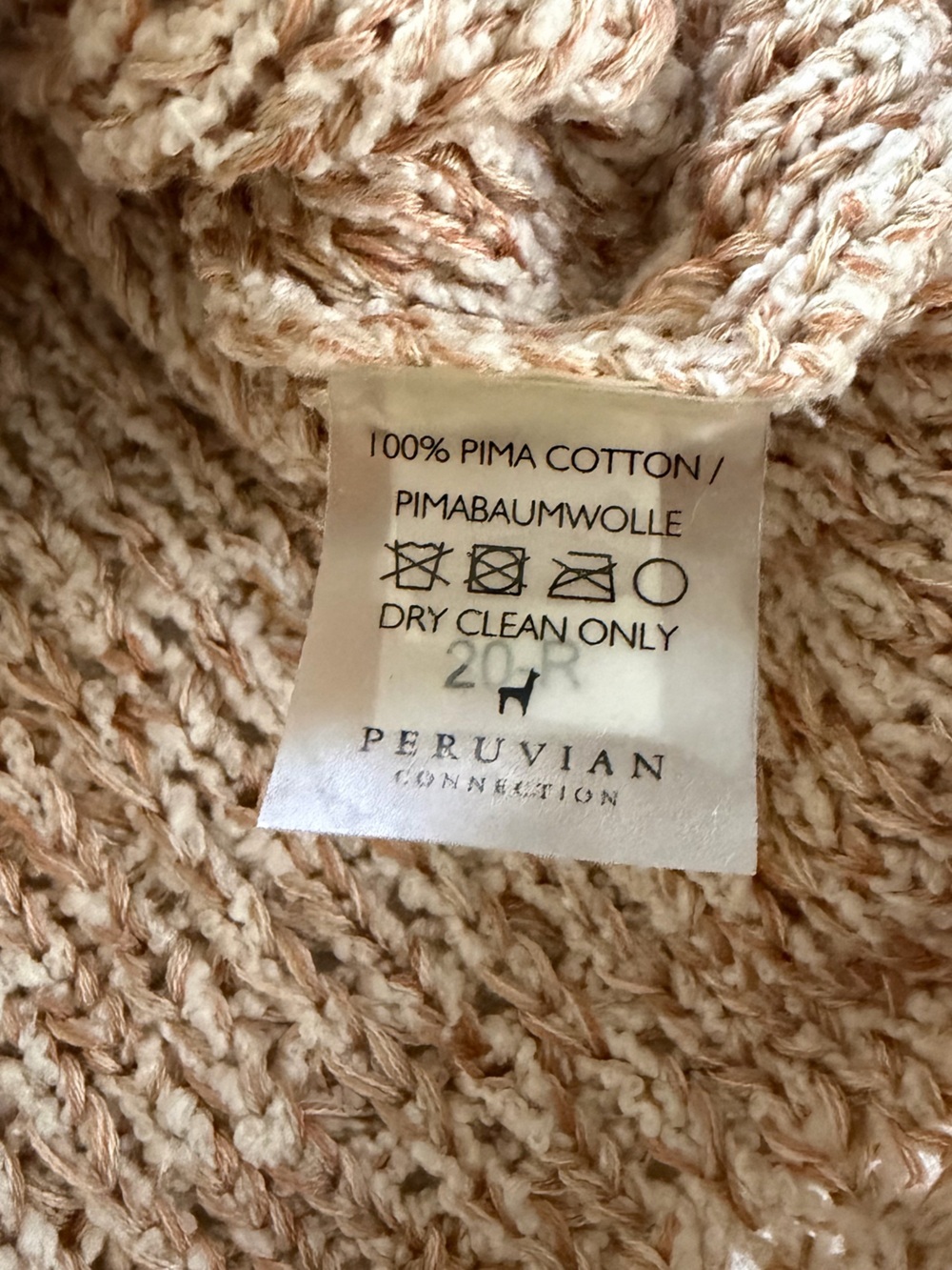 Peruvian Connection Knit Sweater Size Large - Picture 6 of 10